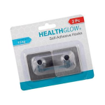 Self-Adhesive Stainless Steel Hooks, 2 Piece - Square